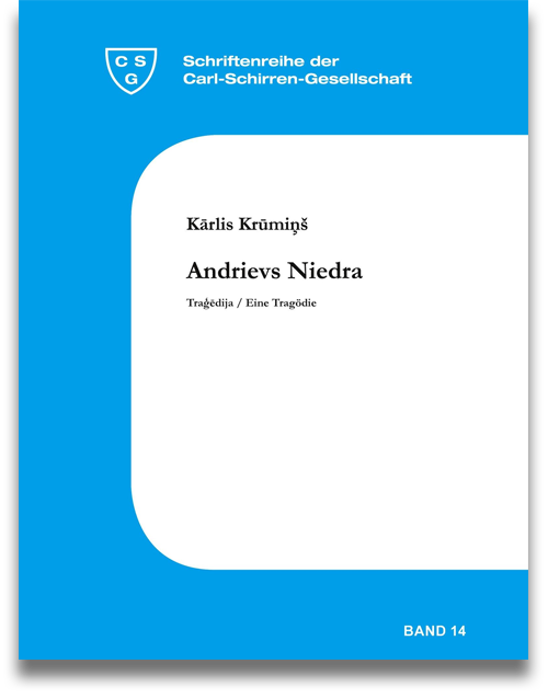 Buchcover: Kārlis Krūmiņš: Andrievs Niedra. Tragedija - Eine Tragödie