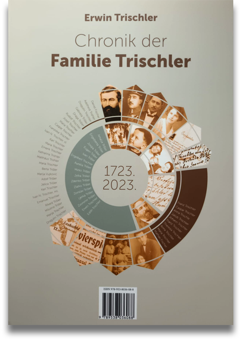 Buchcover: Erwin-Trischler: Chronik der Familie Trischler 1723 – 2023