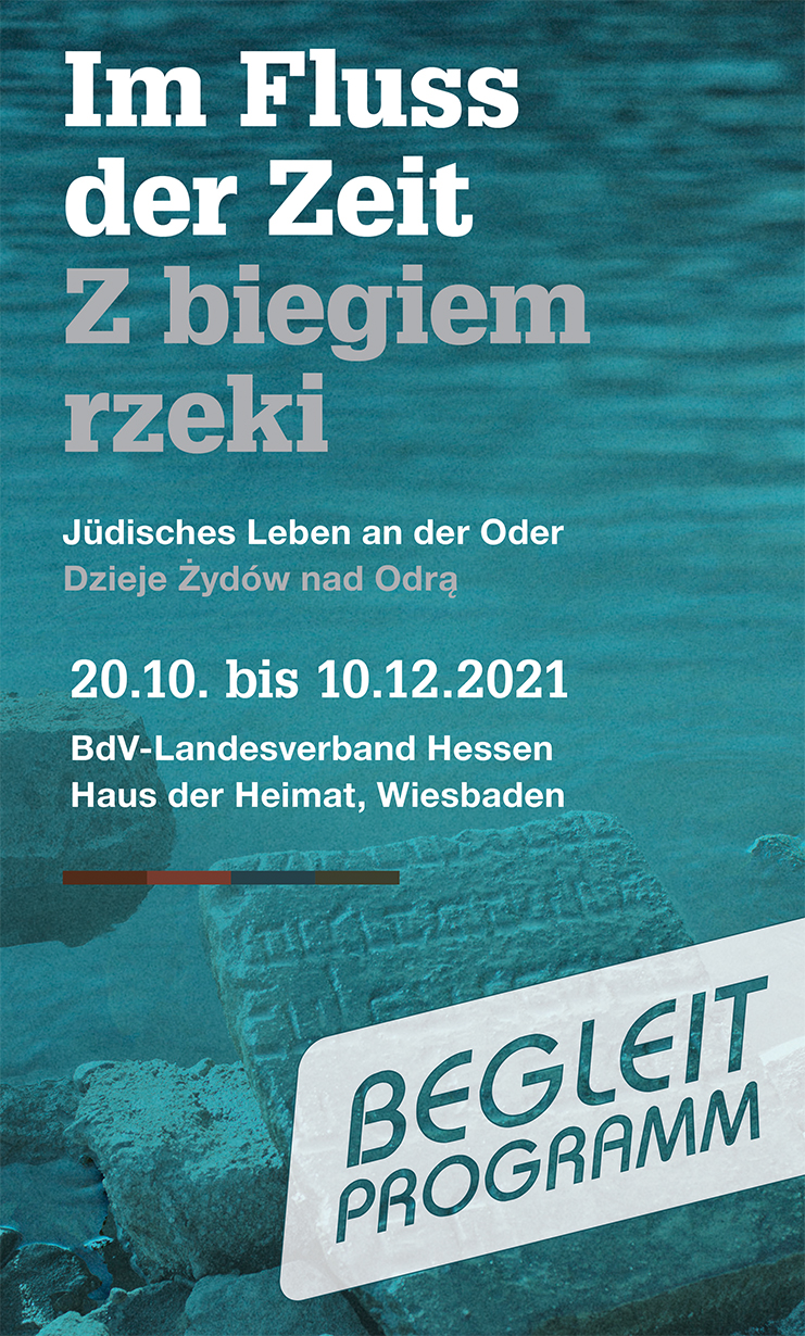 Plakat »Im Fluss der Zeit«, 20.10–10.12.2021 Wiesbaden – Begleitprogramm