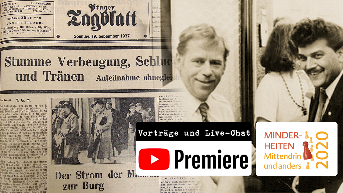 YouTube-Premiere: Minderheiten in Tschechien von 1918 bis heute: Deutsche und Roma Platzhalterdarstellung für ausgewählte Veranstaltungen