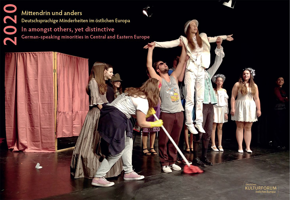 Die Theatergruppe des Deutschen Nationalitätengymnasiums Budapest auf dem Schülertheatertreffen in Seksard/Szekszárd, April 2018