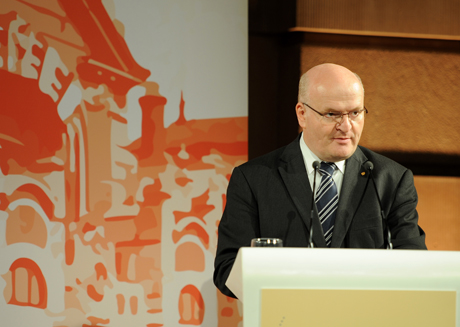  Der Kulturminister der Tschechischen Republik, Mgr. Daniel Herman, freute sich in seinem Grußwort naturgemäß besonders über den Georg Dehio-Kulturpreis 2015 für den Film »Alois Nebel«.