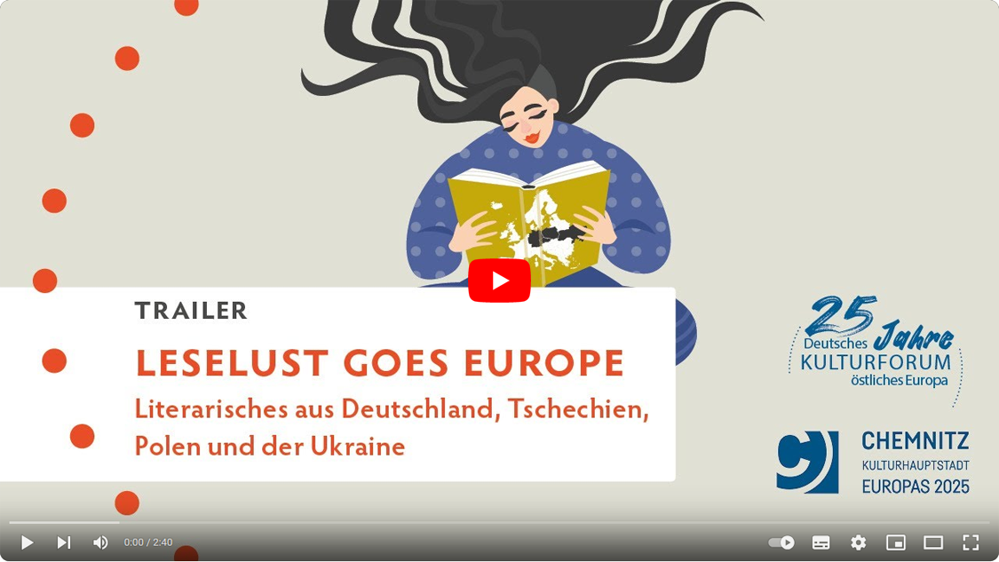 Youtube-Trailer: Leselust goes Europe