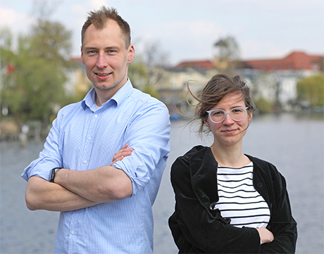 Die neue Redaktion: Markus Nowak und Marie Schwarz. Foto: Bruno Dietrich