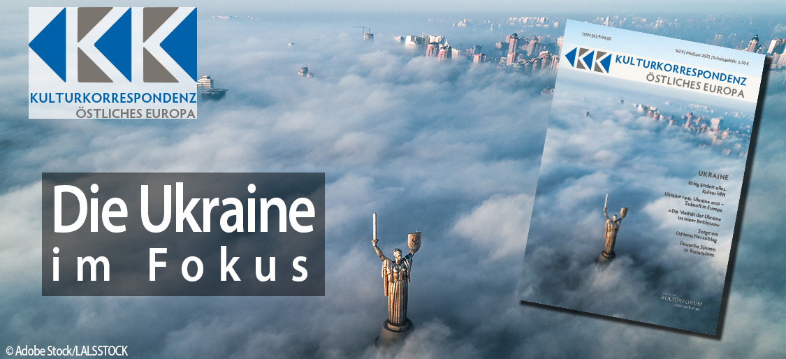 Banner der KK 1429 – Monate Mai/Juni 2022 – Heft-Schwerpunkt: Ukraine