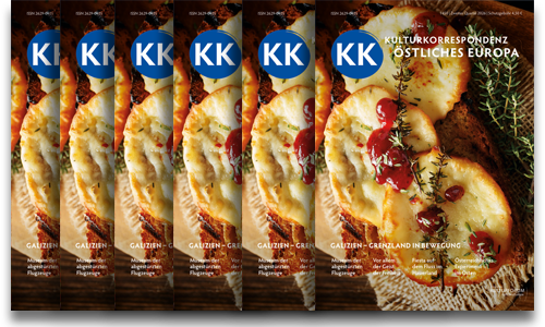 Titelbild: Galizien – Grenzland in Bewegung | KK – Kulturkorrespondenz östliches Europa Nr. 1450 – Ausgabe Zweites Quartal 2026 (Ausschnitt)