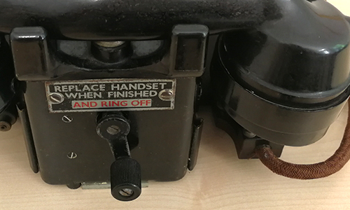 Feldtelefon aus Churchills Arbeitsraum. Foto: © SPSG