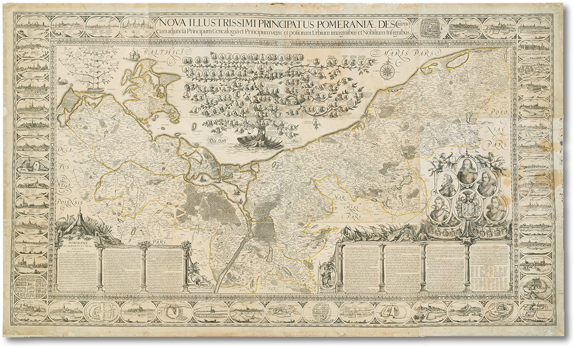 Große Lubinsche Karte von 1618, © Pommersches Landesmuseum