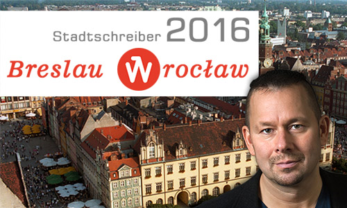  Screenshot des Blogs des Stadtschreibers Breslau/Wrocław 2016, Marko Martin. Im Hintergund: Der Ring in Breslau von oben