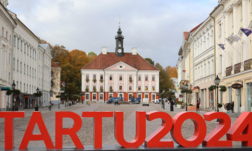 Der Rathausplatz von Dorpat/Tartu (Ausschnitt). Foto: © Markus Nowak, textbildton.net