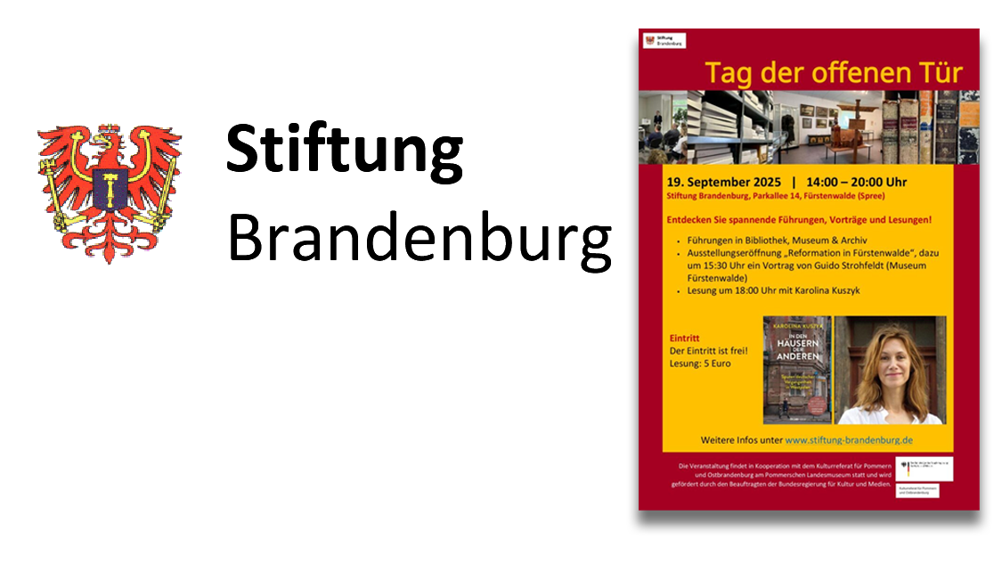 Tag der offenen Tür in der Stiftung Brandenburg Platzhalterdarstellung für ausgewählte Veranstaltungen