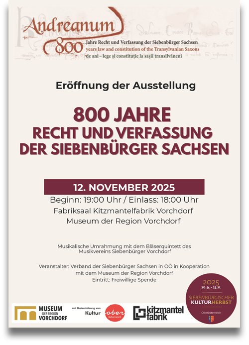 Plakat: Andreanum-Ausstellung Vorchdorf