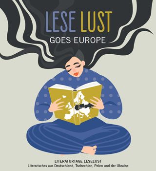 Plakat: Literaturtage »Leselust goes Europe« der Europäischen Kulturhauptstadt Chemnitz 2025