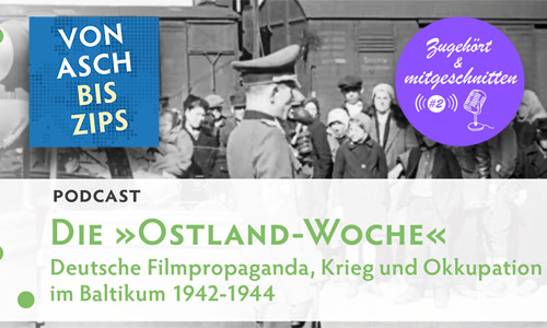 Das Foto zeigt die Abfahrt zur Zwangsarbeit 1944 nach Deutschland | Collage: Saskia Aberle/André Werner, © DKF Partner