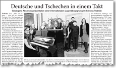 Märkische Oderzeitung, 22.03.2011: »Deutsche und Tschechen in einem Takt«