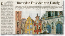 Frankfurter Allgemeine Zeitung, 16.08.2012: Hinter den Faqssaden von Danzig