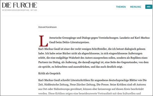 Screenshot: Die Furche, 07.12.2006, Die Schönheit der kleinen Unterschiede (Ausschnitt)