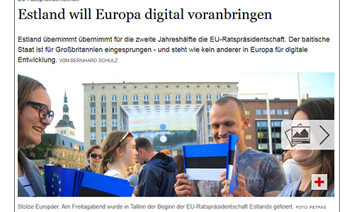 Der Tagesspiegel, 30.06.2017: Estland will Europa digital voranbringen (Ausschnitt)