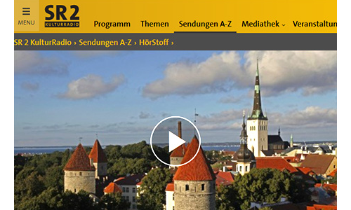 Screenshot: Pressespiegel: SR 2 Kulturradio: Tallinn 100
