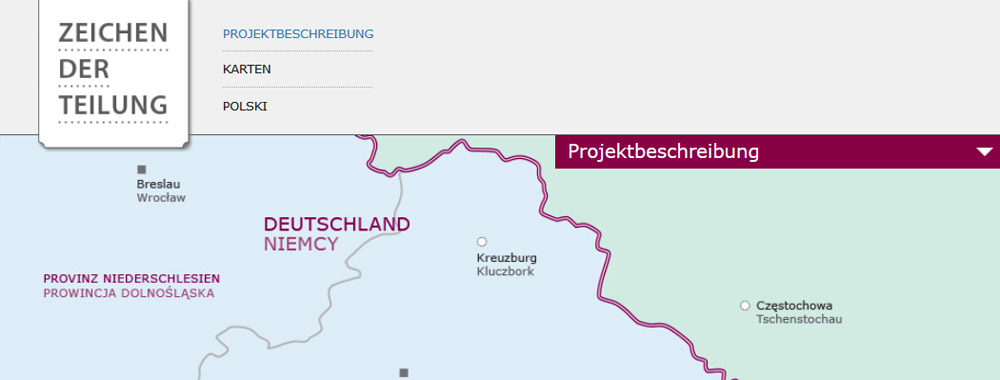 Banner: Zeichen der Teilung