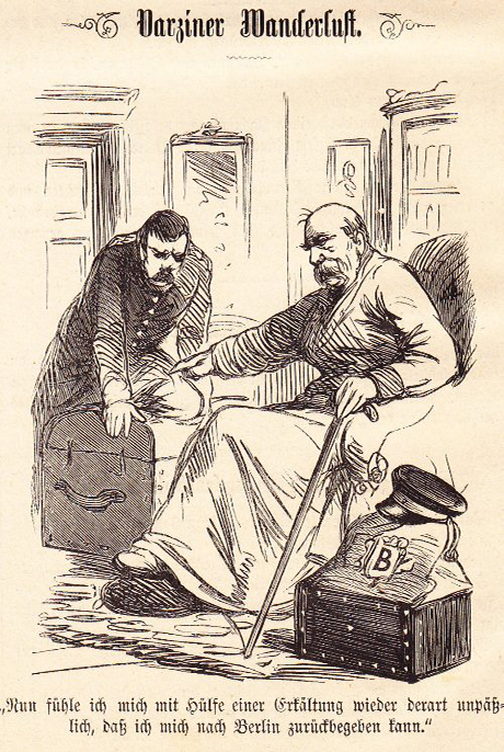 Karikatur aus den Berliner Wespen vom 11. Januar 1878. Quelle: freisinnige-zeitung.de