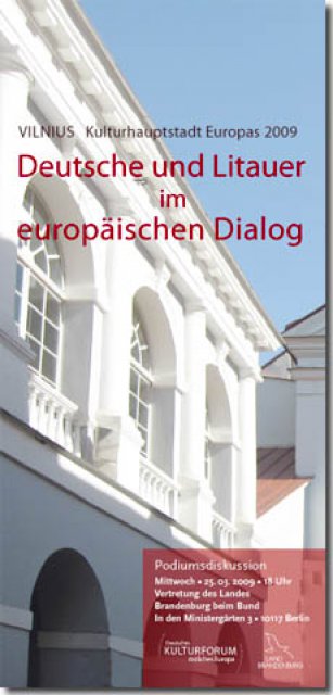 Deutsche und Litauer im europäischen Dialog - Veranstaltungen